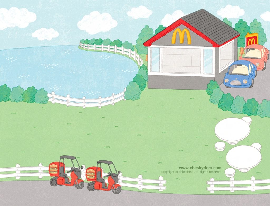 イラスト 背景 キャラクター